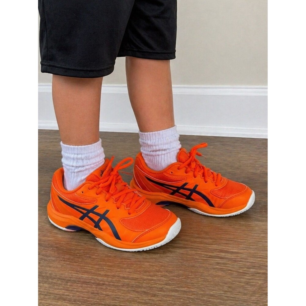 ASICS Kids Orange Sneakers Size 4 Youth Athletic Running Shoes